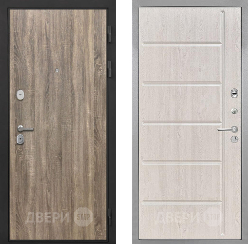 Входная металлическая Дверь Интекрон (INTECRON) Гектор Дуб Турин ФЛ-102 Сосна белая в Троицк