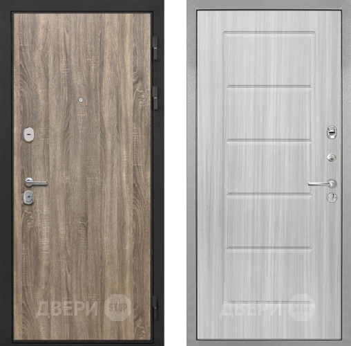 Входная металлическая Дверь Интекрон (INTECRON) Гектор Дуб Турин ФЛ-39 Сандал белый в Троицк