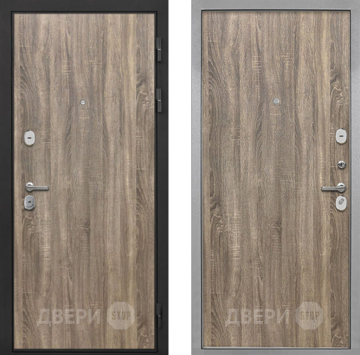 Входная металлическая Дверь Интекрон (INTECRON) Гектор Дуб Турин Гладкая Дуб турин в Троицк