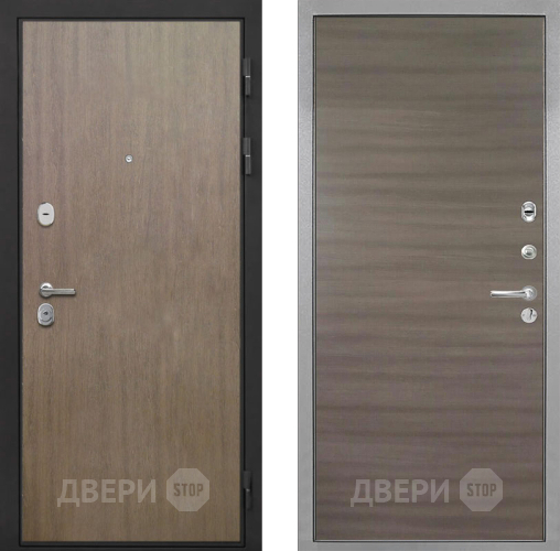 Входная металлическая Дверь Интекрон (INTECRON) Гектор Венге Коричневый Гладкая Дуб тоскано поперечный в Троицк