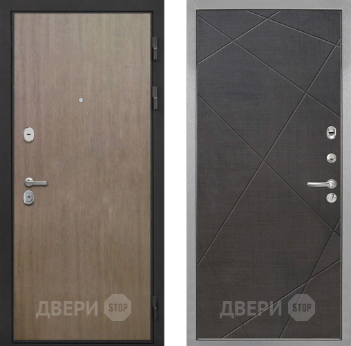 Входная металлическая Дверь Интекрон (INTECRON) Гектор Венге Коричневый Лучи-М Венге распил кофе в Троицк