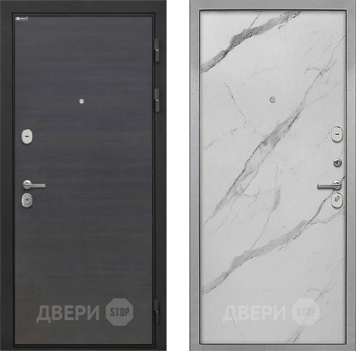 Входная металлическая Дверь Интекрон (INTECRON) Гектор Эковенге Гладкая Мрамор натуральный арктик в Троицк