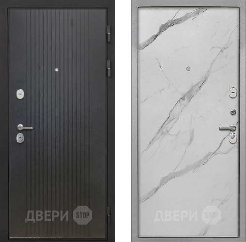 Входная металлическая Дверь Интекрон (INTECRON) Гектор ФЛ-295 Гладкая Мрамор натуральный арктик в Троицк