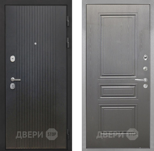 Входная металлическая Дверь Интекрон (INTECRON) Гектор ФЛ-295 ФЛ-243 Графит вуд дуб в Троицк