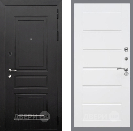 Входная металлическая Дверь Рекс (REX) 6 Венге Сити Белый ясень в Троицк