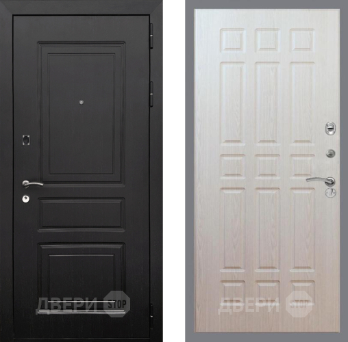 Входная металлическая Дверь Рекс (REX) 6 Венге FL-33 Беленый дуб в Троицк