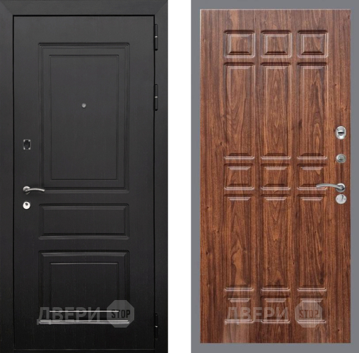 Входная металлическая Дверь Рекс (REX) 6 Венге FL-33 орех тисненый в Троицк