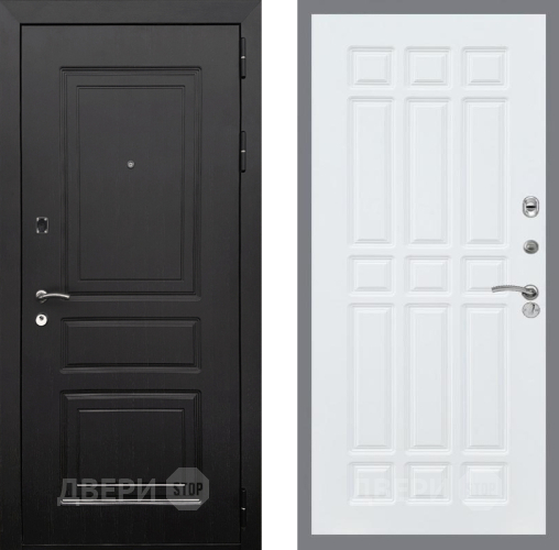 Входная металлическая Дверь Рекс (REX) 6 Венге FL-33 Силк Сноу в Троицк