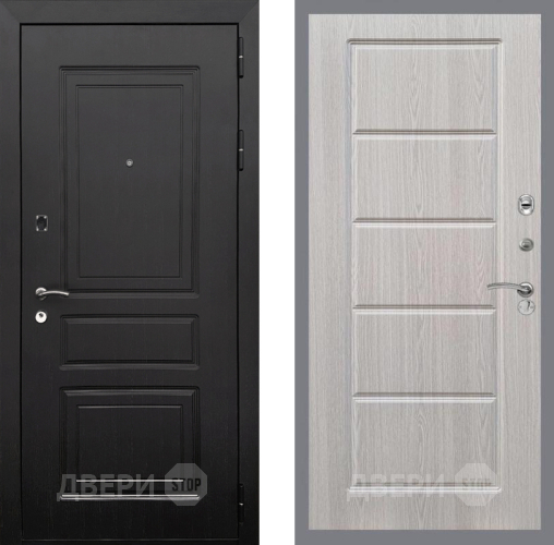 Входная металлическая Дверь Рекс (REX) 6 Венге FL-39 Беленый дуб в Троицк