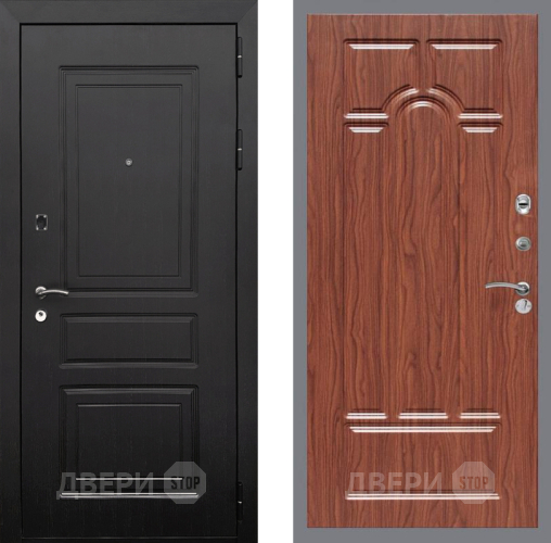 Входная металлическая Дверь Рекс (REX) 6 Венге FL-58 орех тисненый в Троицк