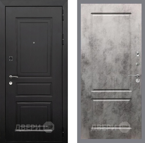 Входная металлическая Дверь Рекс (REX) 6 Венге FL-117 Бетон темный в Троицк