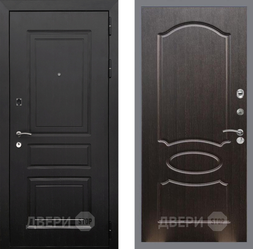 Входная металлическая Дверь Рекс (REX) 6 Венге FL-128 Венге светлый в Троицк