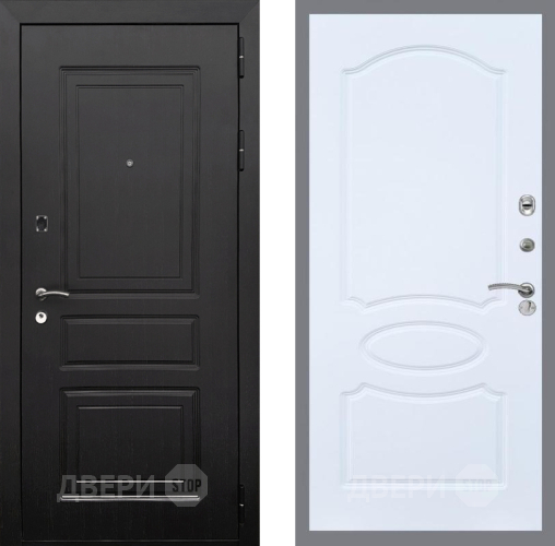 Входная металлическая Дверь Рекс (REX) 6 Венге FL-128 Силк Сноу в Троицк