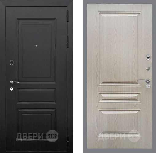 Входная металлическая Дверь Рекс (REX) 6 Венге FL-243 Беленый дуб в Троицк