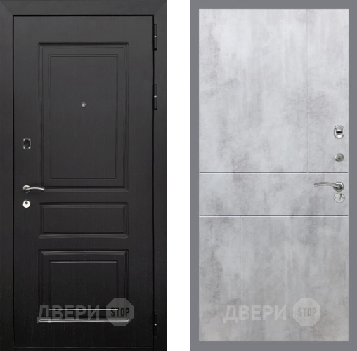 Входная металлическая Дверь Рекс (REX) 6 Венге FL-290 Бетон светлый в Троицк