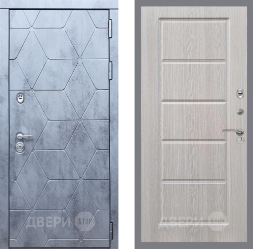 Входная металлическая Дверь Рекс (REX) 28 FL-39 Беленый дуб в Троицк