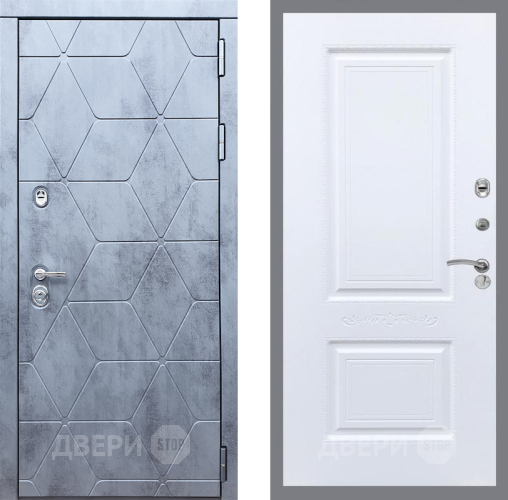Входная металлическая Дверь Рекс (REX) 28 Смальта Силк Сноу в Троицк