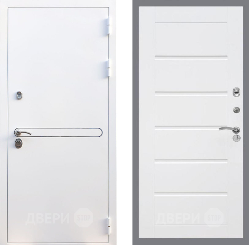 Входная металлическая Дверь Рекс (REX) 27 Сити Белый ясень в Троицк