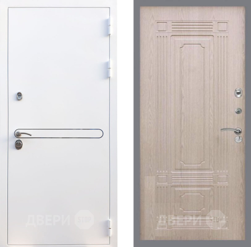 Входная металлическая Дверь Рекс (REX) 27 FL-2 Беленый дуб в Троицк