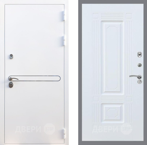 Входная металлическая Дверь Рекс (REX) 27 FL-2 Силк Сноу в Троицк