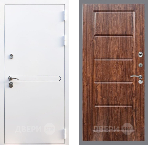 Входная металлическая Дверь Рекс (REX) 27 FL-39 орех тисненый в Троицк