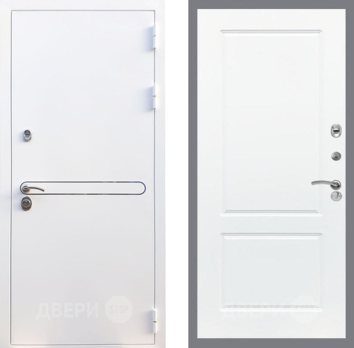 Входная металлическая Дверь Рекс (REX) 27 FL-117 Силк Сноу в Троицк