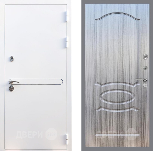 Входная металлическая Дверь Рекс (REX) 27 FL-128 Сандал грей в Троицк