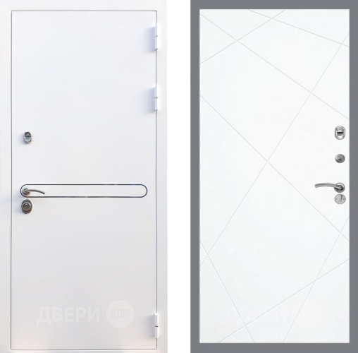 Входная металлическая Дверь Рекс (REX) 27 FL-291 Силк Сноу в Троицк