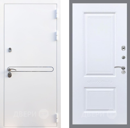 Входная металлическая Дверь Рекс (REX) 27 Смальта Силк Сноу в Троицк