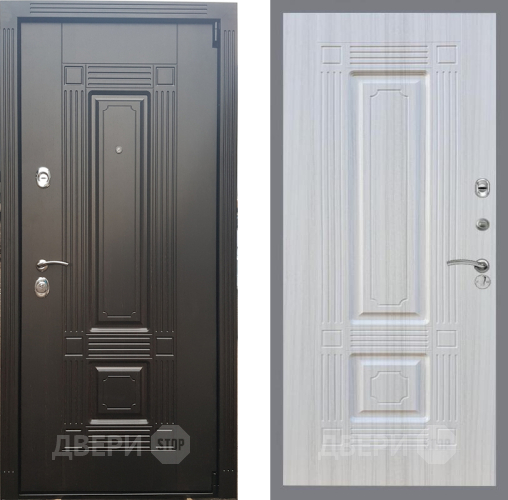 Входная металлическая Дверь Рекс (REX) 9 FL-2 Сандал белый в Троицк