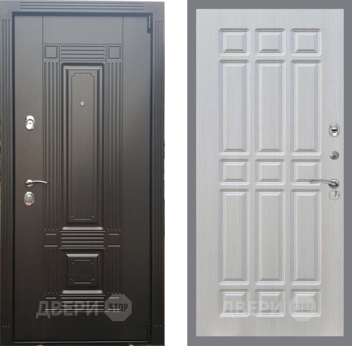 Входная металлическая Дверь Рекс (REX) 9 FL-33 Лиственница беж в Троицк