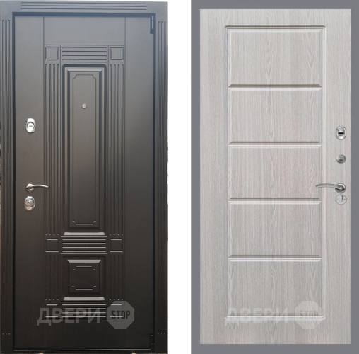 Входная металлическая Дверь Рекс (REX) 9 FL-39 Беленый дуб в Троицк