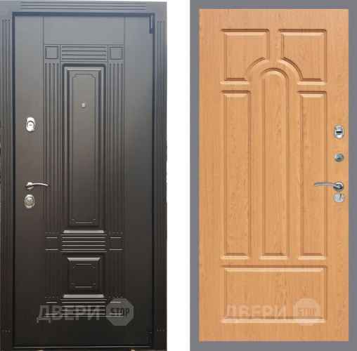 Входная металлическая Дверь Рекс (REX) 9 FL-58 Дуб в Троицк