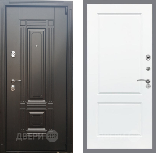 Входная металлическая Дверь Рекс (REX) 9 FL-117 Силк Сноу в Троицк