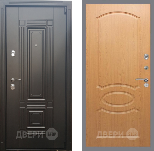 Входная металлическая Дверь Рекс (REX) 9 FL-128 Дуб в Троицк