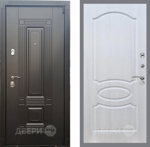 Входная металлическая Дверь Рекс (REX) 9 FL-128 Лиственница беж в Троицк