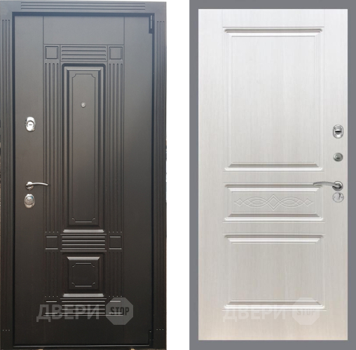 Входная металлическая Дверь Рекс (REX) 9 FL-243 Лиственница беж в Троицк