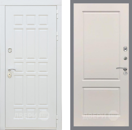 Входная металлическая Дверь Рекс (REX) 8 Силк Сноу FL-117 Шампань в Троицк