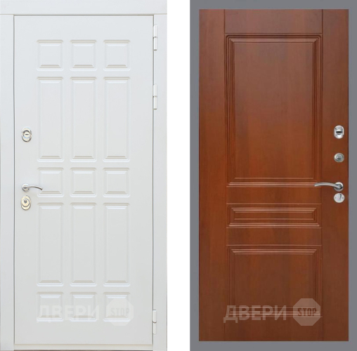 Входная металлическая Дверь Рекс (REX) 8 Силк Сноу FL-243 Итальянский орех в Троицк