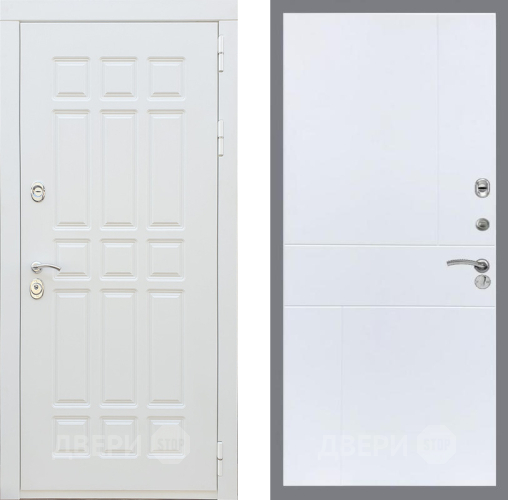 Входная металлическая Дверь Рекс (REX) 8 Силк Сноу FL-290 Силк Сноу в Троицк