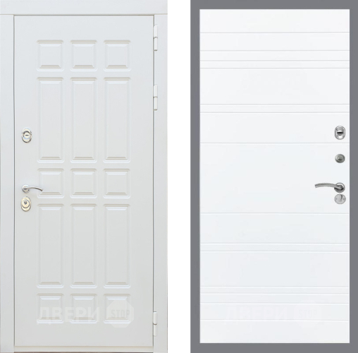 Входная металлическая Дверь Рекс (REX) 8 Силк Сноу Line Силк Сноу в Троицк