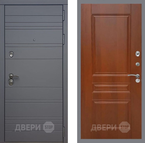 Входная металлическая Дверь Рекс (REX) 14 силк титан FL-243 Итальянский орех в Троицк