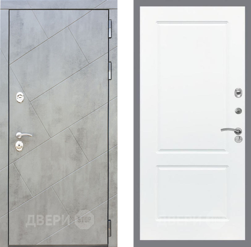 Входная металлическая Дверь Рекс (REX) 22 FL-117 Силк Сноу в Троицк