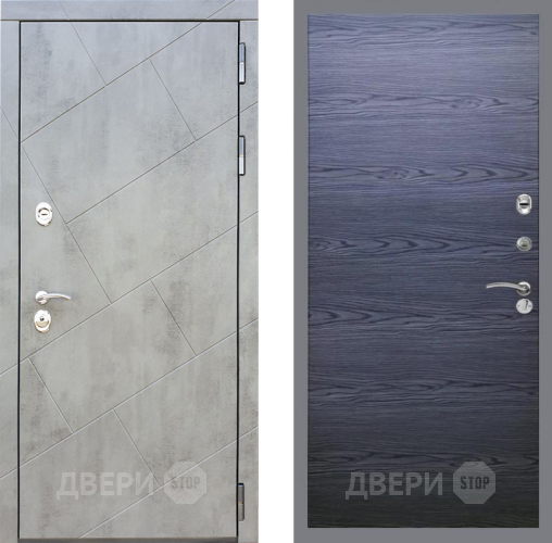 Входная металлическая Дверь Рекс (REX) 22 GL Дуб тангенальный черный в Троицк