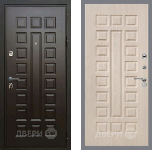 Входная металлическая Дверь Рекс (REX) Премиум 3к FL-183 Беленый дуб в Троицк