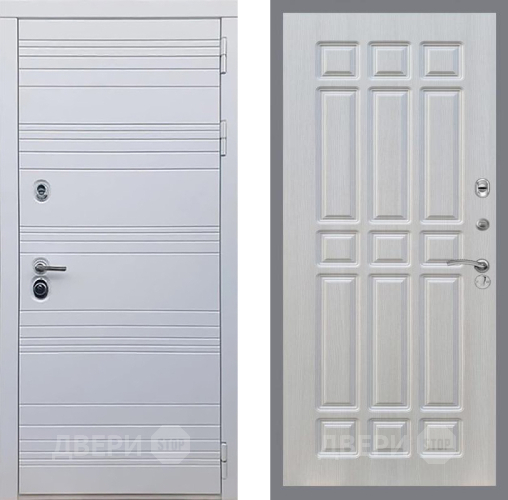 Входная металлическая Дверь Рекс (REX) 14 Силк Сноу FL-33 Лиственница беж в Троицк