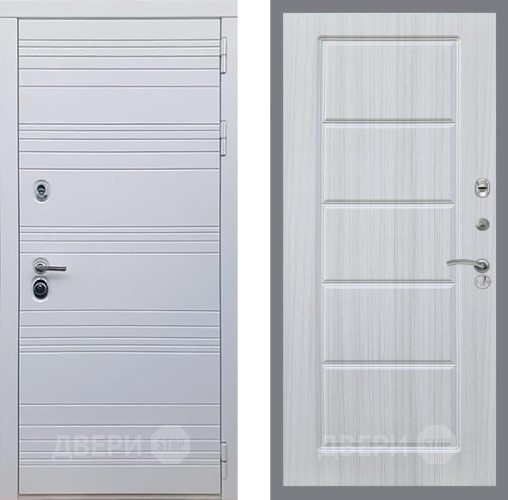 Входная металлическая Дверь Рекс (REX) 14 Силк Сноу FL-39 Сандал белый в Троицк