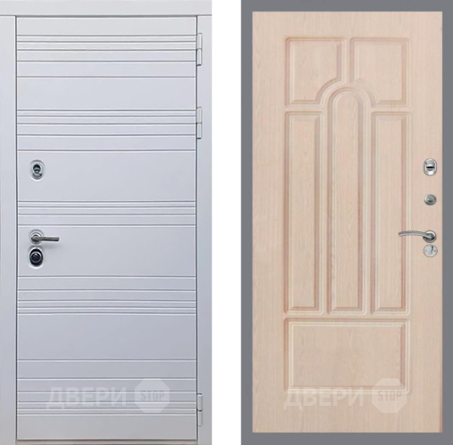 Входная металлическая Дверь Рекс (REX) 14 Силк Сноу FL-58 Беленый дуб в Троицк