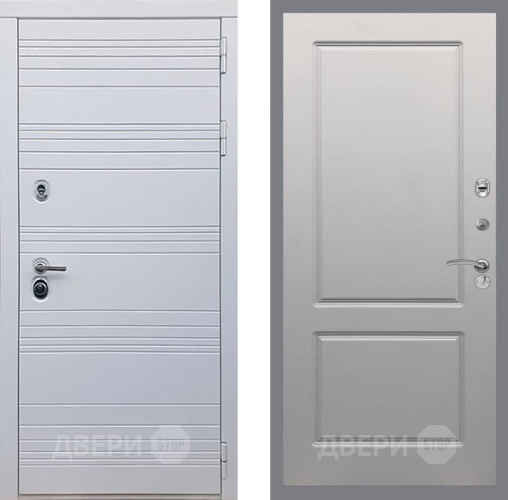 Входная металлическая Дверь Рекс (REX) 14 Силк Сноу FL-117 Грей софт в Троицк