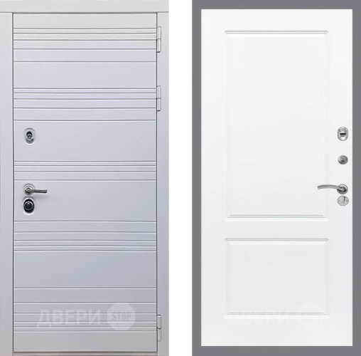 Входная металлическая Дверь Рекс (REX) 14 Силк Сноу FL-117 Силк Сноу в Троицк